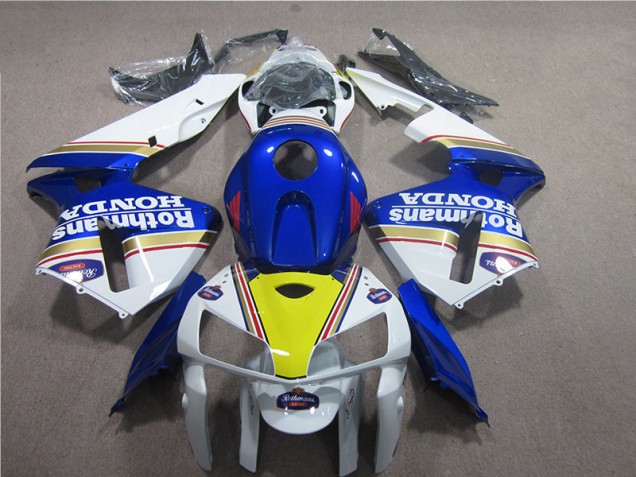 Bleu Blanc Rothmans Carénage Moto Honda CBR 600 RR 2005-2006 Bleu Blanc Rothmans Carénage Moto Honda CBR 600 RR 2005-2006