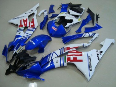 Bleu Blanc Rouge Fiat Carénage Moto Yamaha R6 2008-2016