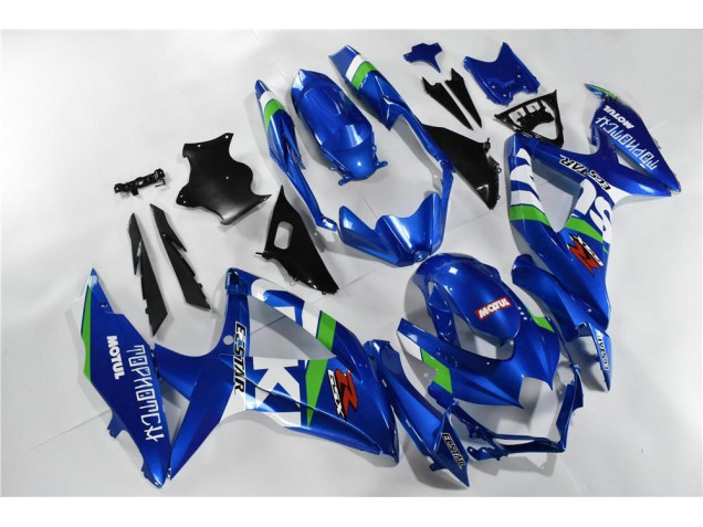 Bleu Blanc Vert Carénage Moto Suzuki GSXR 600 / 750 K8 2008-2010 Bleu Blanc Vert Carénage Moto Suzuki GSXR 600 / 750 K8 2008-2010