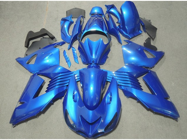 Bleu Carénage Moto Kawasaki ZX14R ZZR 1400 2006-2011 Bleu Carénage Moto Kawasaki ZX14R ZZR 1400 2006-2011