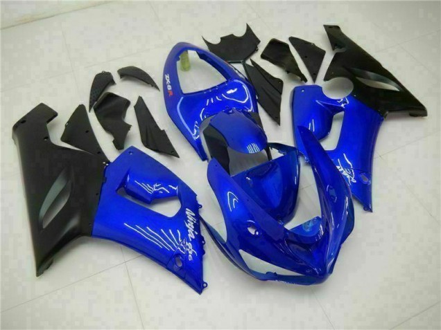 Bleu Carénage Moto Kawasaki ZX6R 2005-2006 Bleu Carénage Moto Kawasaki ZX6R 2005-2006