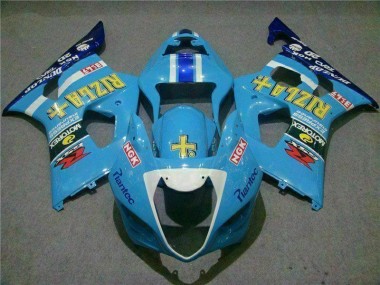 Bleu Carénage Moto Suzuki GSXR 1000 K3 2003-2004