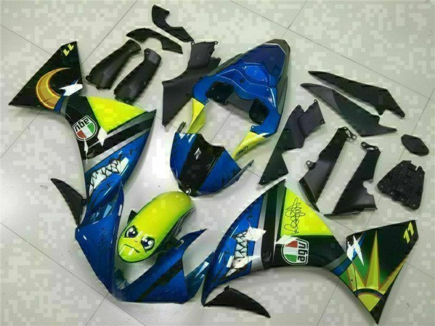 Bleu Carénage Moto Yamaha R1 2009-2011