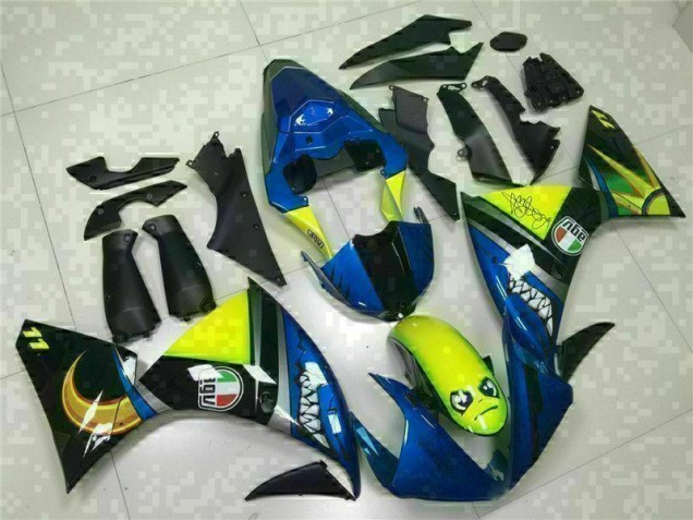 Bleu Carénage Moto Yamaha R1 2009-2011