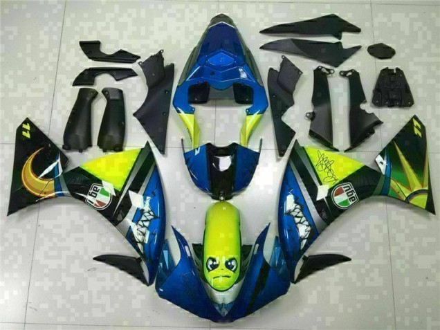 Bleu Carénage Moto Yamaha R1 2009-2011