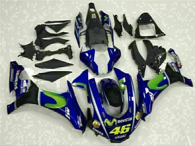 Bleu Carénage Moto Yamaha R1 2015-2019 Bleu Carénage Moto Yamaha R1 2015-2019
