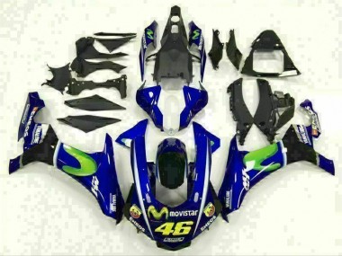 Bleu Carénage Moto Yamaha R1 2015-2019
