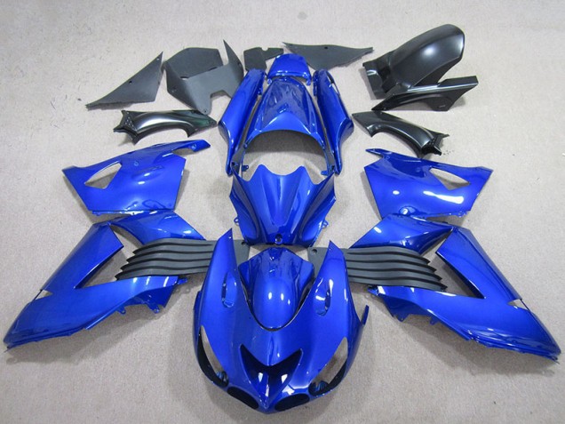 Bleu Carénages Moto Kawasaki ZX14R ZZR 1400 2006-2011 Bleu Carénages Moto Kawasaki ZX14R ZZR 1400 2006-2011