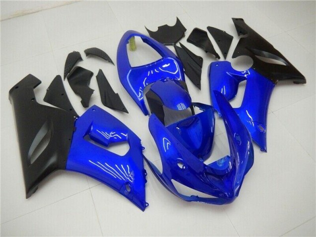 Bleu Carénages Moto Kawasaki ZX6R 2005-2006 Bleu Carénages Moto Kawasaki ZX6R 2005-2006
