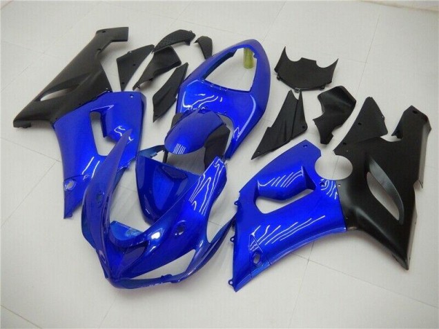 Bleu Carénages Moto Kawasaki ZX6R 2005-2006 Bleu Carénages Moto Kawasaki ZX6R 2005-2006