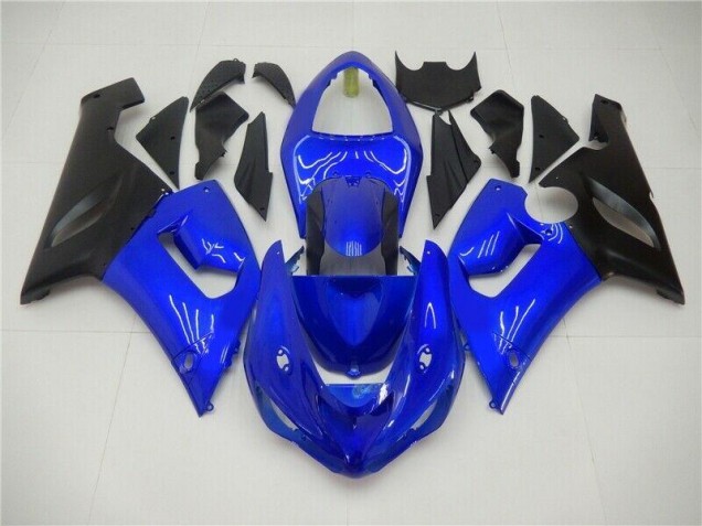 Bleu Carénages Moto Kawasaki ZX6R 2005-2006 Bleu Carénages Moto Kawasaki ZX6R 2005-2006