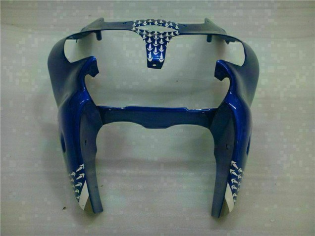 Bleu Carrosserie Moto Kawasaki ZX6R 2000-2002 Bleu Carrosserie Moto Kawasaki ZX6R 2000-2002