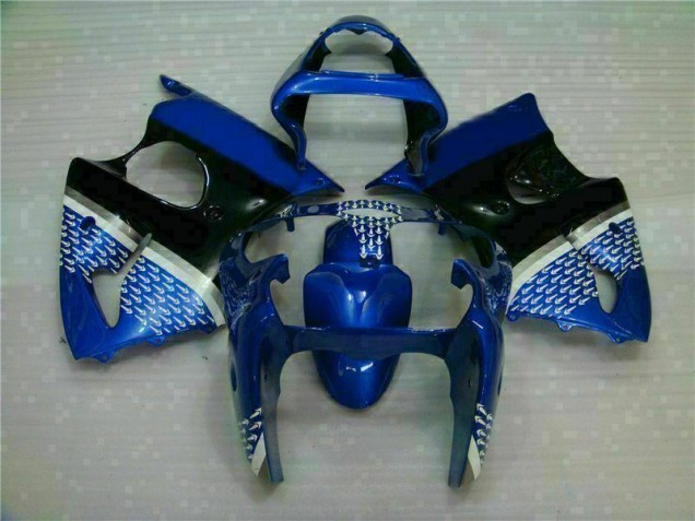 Bleu Carrosserie Moto Kawasaki ZX6R 2000-2002 Bleu Carrosserie Moto Kawasaki ZX6R 2000-2002