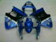 Bleu Carrosserie Moto Kawasaki ZX6R 2000-2002 Bleu Carrosserie Moto Kawasaki ZX6R 2000-2002