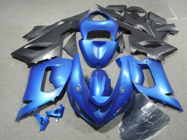 Bleu Carrosserie Moto Kawasaki ZX6R 2005-2006 Bleu Carrosserie Moto Kawasaki ZX6R 2005-2006