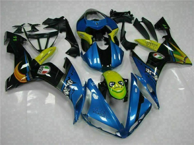 Bleu Carrosserie Moto Yamaha R1 2004-2006 Bleu Carrosserie Moto Yamaha R1 2004-2006