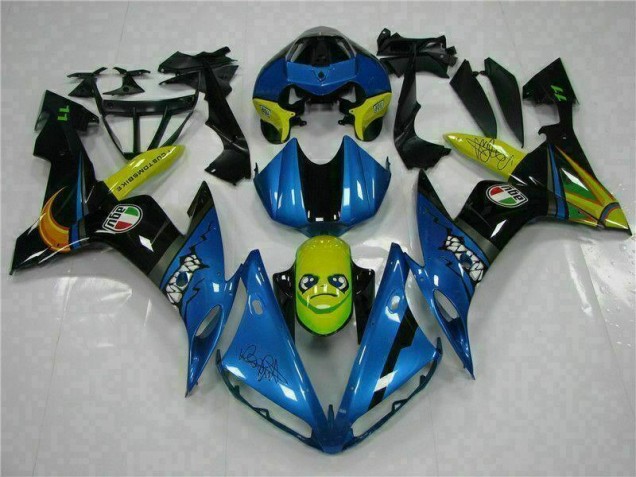Bleu Carrosserie Moto Yamaha R1 2004-2006 Bleu Carrosserie Moto Yamaha R1 2004-2006
