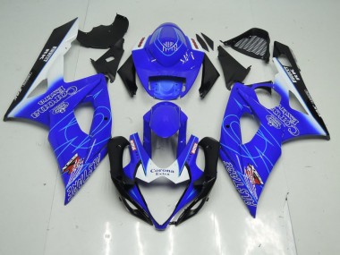 Bleu Corona Carénage Moto Suzuki GSXR 1000 K5 2005-2006