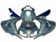 Bleu Flamme Argent Carénage Moto Honda CBR 1000 RR 2006-2007 Bleu Flamme Argent Carénage Moto Honda CBR 1000 RR 2006-2007