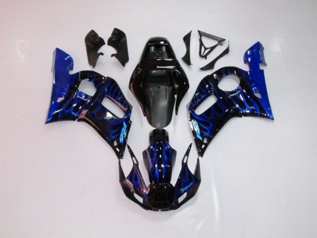 Bleu Flamme Carénage Moto Yamaha R6 1998-2002