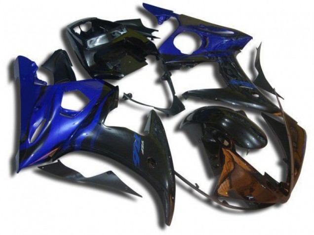 Bleu Flamme Carénage Moto Yamaha R6 2003-2005 Bleu Flamme Carénage Moto Yamaha R6 2003-2005