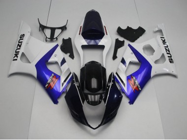 Bleu Foncé Devant et Bleu Carénage Moto Suzuki GSXR 1000 K3 2003-2004