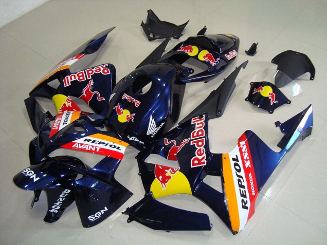 Bleu Foncé Red Bull Repsol Carénage Moto Honda CBR 600 RR 2005-2006 Bleu Foncé Red Bull Repsol Carénage Moto Honda CBR 600 RR 2005-2006