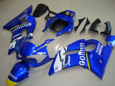 Bleu Go Motul Carénage Moto Yamaha R6 1998-2002
