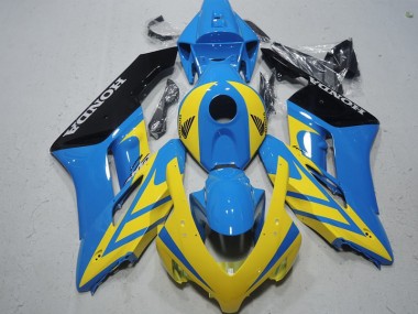 Bleu Jaune Carénage Moto Honda CBR 1000 RR 2004-2005