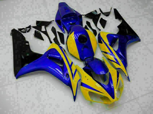 Bleu Jaune Carénage Moto Honda CBR 1000 RR 2006-2007 Bleu Jaune Carénage Moto Honda CBR 1000 RR 2006-2007