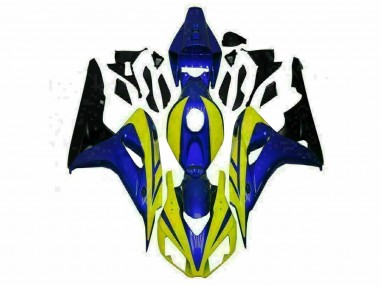Bleu Jaune Carénage Moto Honda CBR 1000 RR 2006-2007