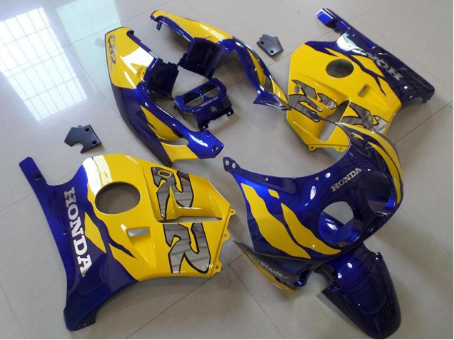Bleu Jaune Carénage Moto Honda CBR 250 RR MC22 1991-1998 Bleu Jaune Carénage Moto Honda CBR 250 RR MC22 1991-1998