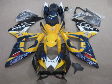 Bleu Jaune Corona Extra Carénage Moto Suzuki GSXR 600 K8 2008-2010