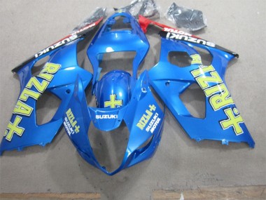 Bleu Jaune Rizla Carénage Moto Suzuki GSXR 1000 K3 2003-2004