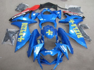 Bleu Jaune Rizla Carénage Moto Suzuki GSXR 750 K11 2011-2024