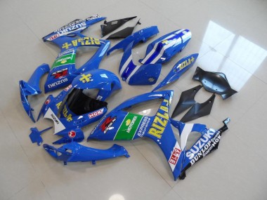 Bleu Jaune Rizla Carénage Moto Suzuki GSXR 750 K6 2006-2007
