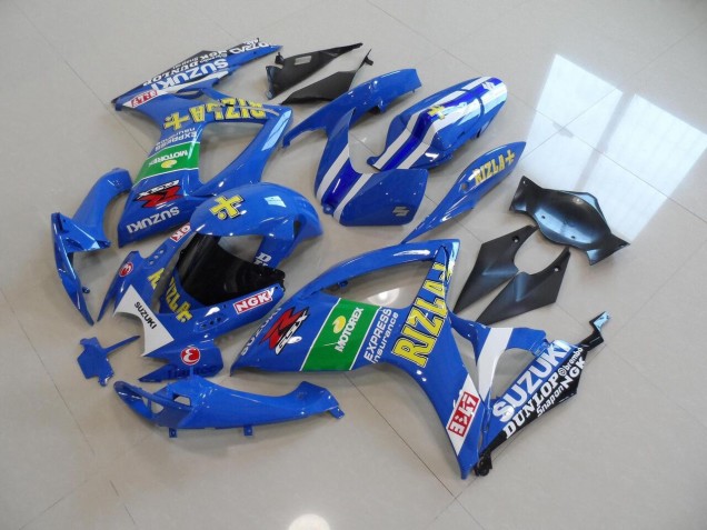 Bleu Jaune Rizla Carénage Moto Suzuki GSXR 750 K6 2006-2007