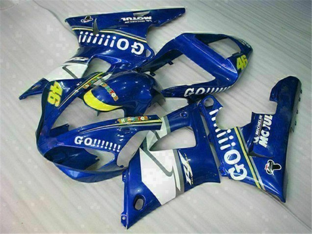 Bleu Kit Carénages Motos Complet Yamaha R1 2000-2001 Bleu Kit Carénages Motos Complet Yamaha R1 2000-2001