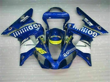 Bleu Kit Carénages Motos Complet Yamaha R1 2000-2001