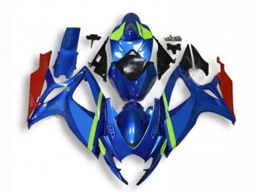 Bleu Kit Carénages Motos Suzuki GSXR 600 / 750 K6 2006-2007