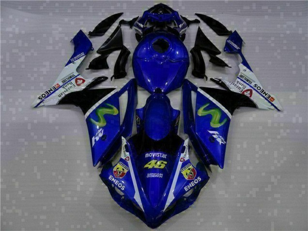 Bleu Kit Carénages Motos Yamaha R1 2007-2008 Bleu Kit Carénages Motos Yamaha R1 2007-2008