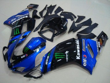 Bleu Monster Carénage Moto Kawasaki ZX6R 2007-2008