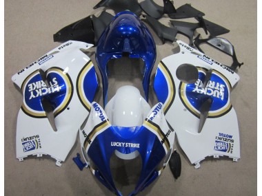 Bleu Motul Blanc Lucky Strike Carénage Moto Suzuki GSXR 1300 Hayabusa 1996-2007