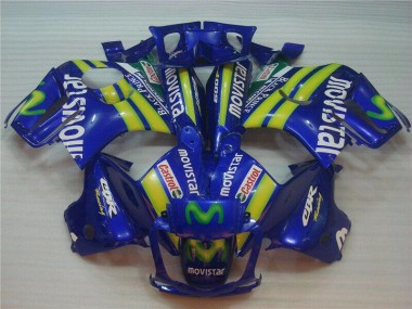 Bleu Movistar Castrol Carénage Moto Honda CBR 600 F3 1995-1998