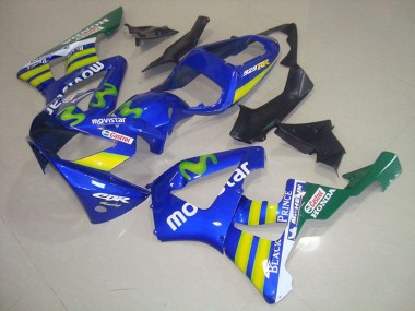 Bleu Movistar Castrol Carénage Moto Honda CBR 900 RR 929 2000-2001