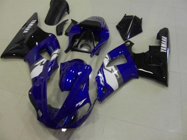 Bleu Noir Blanc Carénage Moto Yamaha R1 2000-2001
