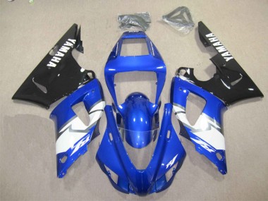Bleu Noir Blanc Carénages Moto Yamaha R1 2012-2014
