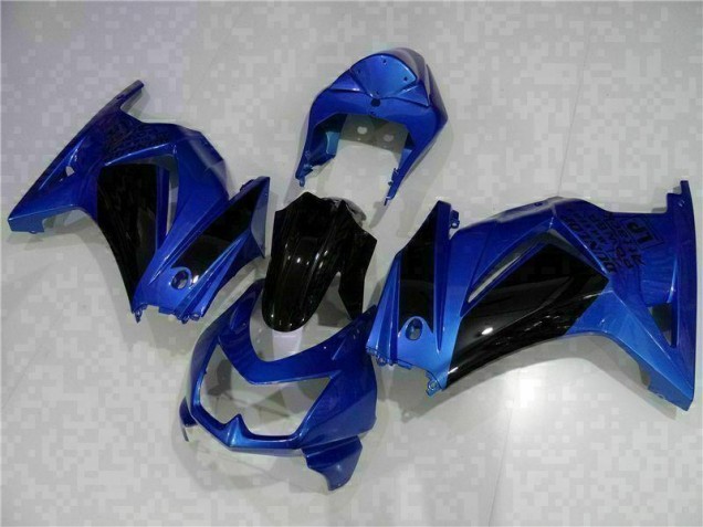 Bleu Noir Carénage Moto Kawasaki EX250 2008-2012 Bleu Noir Carénage Moto Kawasaki EX250 2008-2012