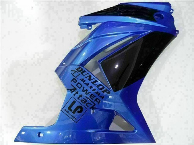 Bleu Noir Carénage Moto Kawasaki EX250 2008-2012 Bleu Noir Carénage Moto Kawasaki EX250 2008-2012