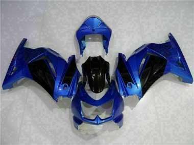 Bleu Noir Carénage Moto Kawasaki EX250 2008-2012